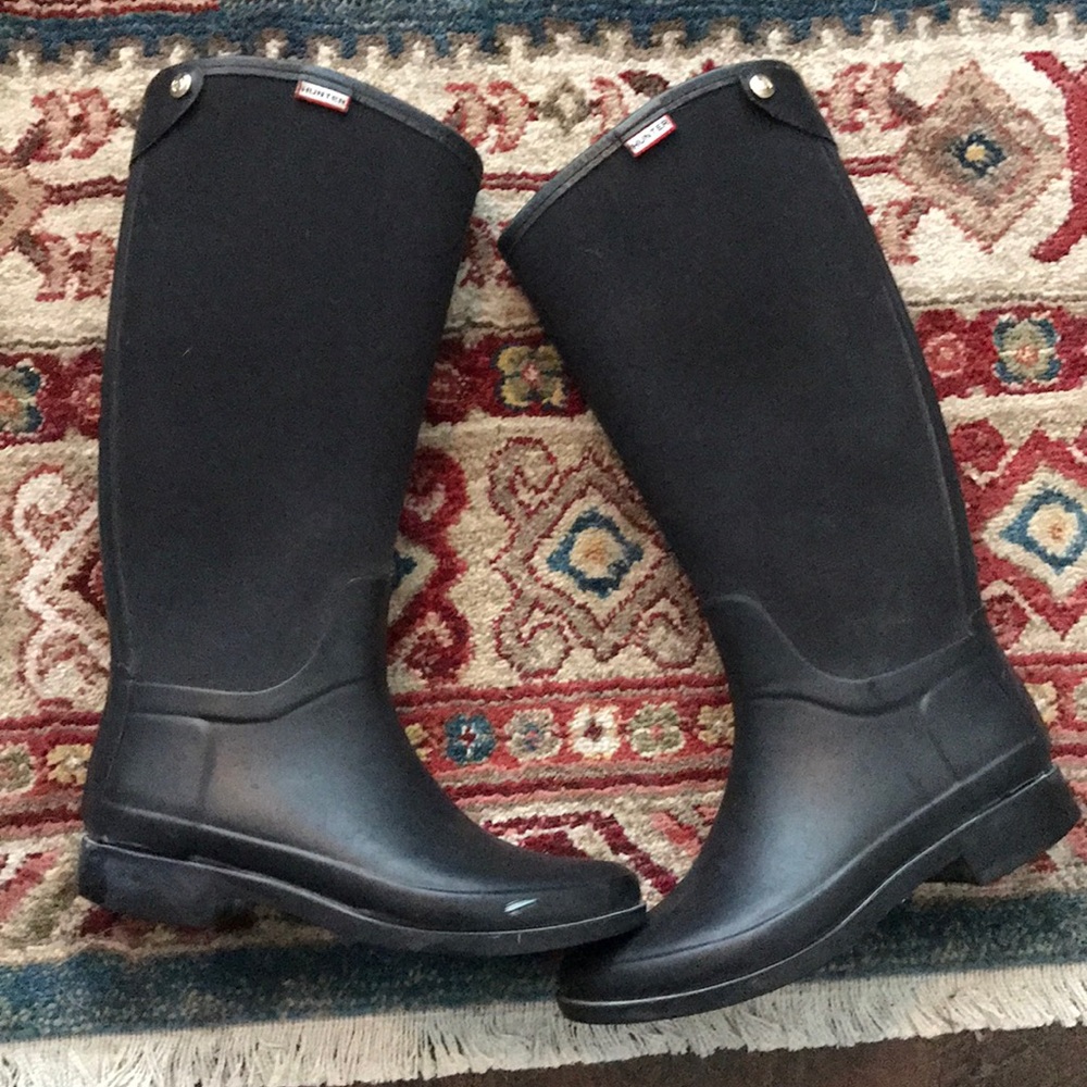 Hunter rain boot (black)